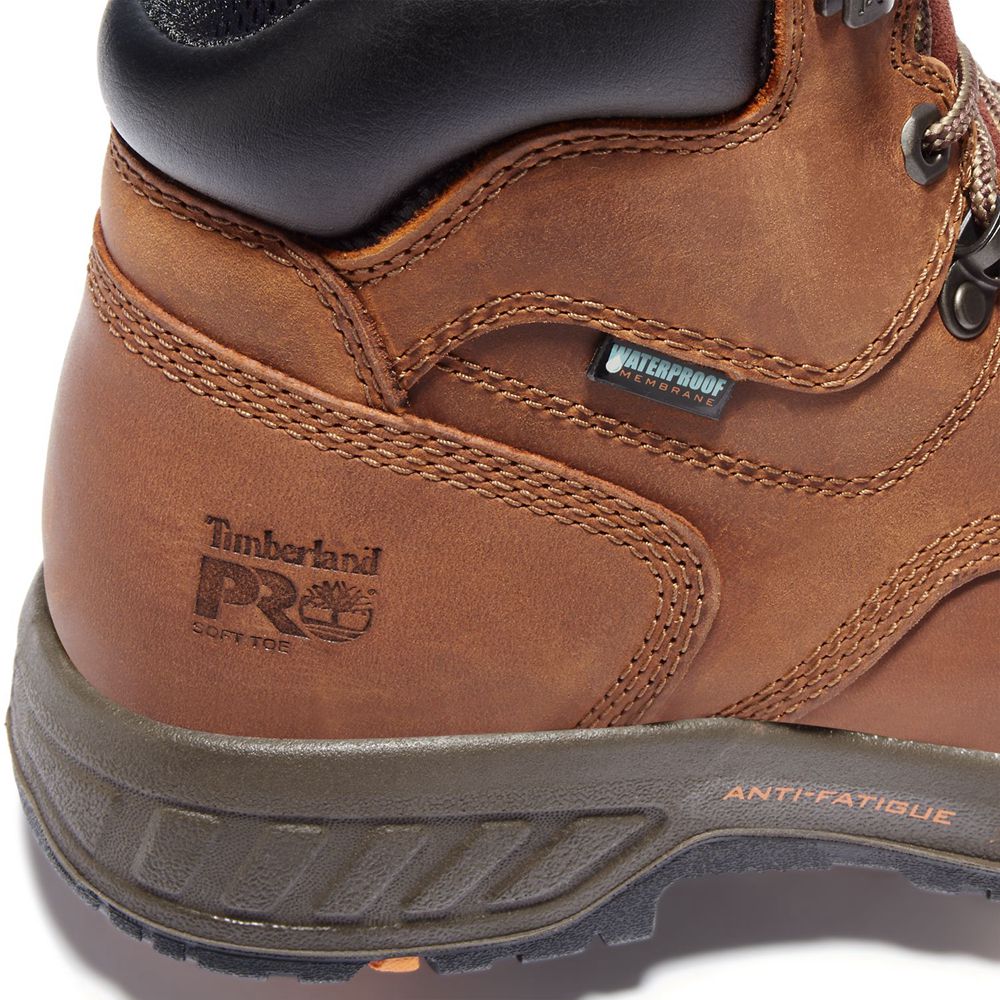 Botas de Trabajo Masculino - Timberland Pro® Helix Hd 6\" Soft Toe - GCIRE6381 - Marrom/Pretas
